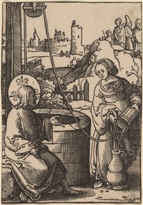 Krisztus és a szamáriai asszony alkotó: Lucas van Leyden