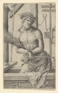 Krisztus, mint a fájdalmak embere a szenvedés eszközeivel., 1517. alkotó: Lucas van Leyden