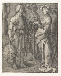 Dávid diadalmenetben alkotó: Lucas van Leyden