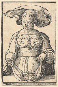 Delphic Sibyl, a Szibilla sorozatból, kb. 1530. alkotó: Lucas van Leyden