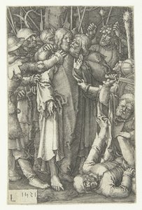Krisztus elfogása A kis szenvedély (sorozat címe) alkotó: Lucas van Leyden