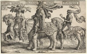 Trójai Hector, Macedón Sándor, Julius Caesar a Kilenc hősből alkotó: Lucas van Leyden