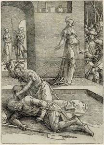 Jáel megöli Siserát alkotó: Lucas van Leyden