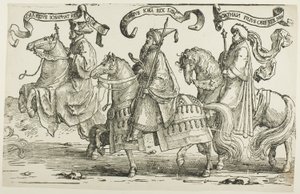 Jórám, Uzziás, Jótám, harmadik lemez, Izrael tizenkét királyából alkotó: Lucas van Leyden