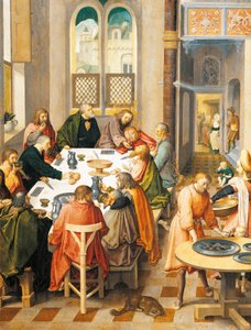 Utolsó vacsora, Lucas van Leyden (1494-1533 körül) alkotó: Lucas van Leyden