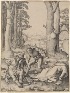 Mahomet és Sergius szerzetes alkotó: Lucas van Leyden