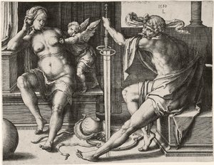 Mars, Vénusz és Ámor alkotó: Lucas van Leyden