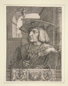 I. Miksa császár portréja alkotó: Lucas van Leyden