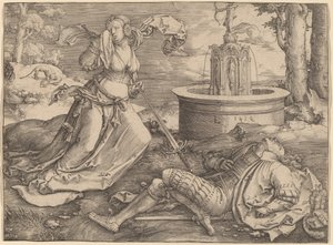 Pyramus és Thisbe alkotó: Lucas van Leyden