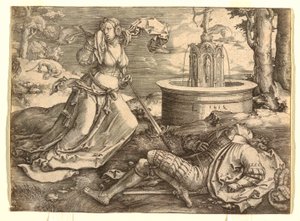 Pyramus és Thisbe alkotó: Lucas van Leyden