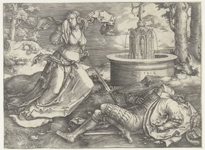 Pyramus és Thisbe alkotó: Lucas van Leyden