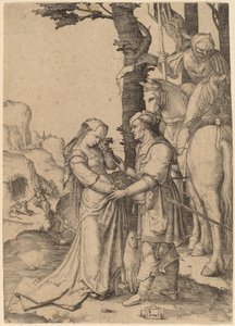 Szent György felszabadítja a hercegnőt alkotó: Lucas van Leyden