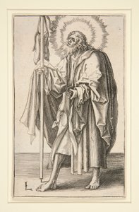Nagyobb Szent Jakab (vagy idősebb) a Krisztus és az apostolok sorozatból alkotó: Lucas van Leyden