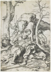 Sámson és Delila, c. 1508 alkotó: Lucas van Leyden