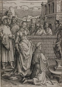 Salamon bálványimádása alkotó: Lucas van Leyden