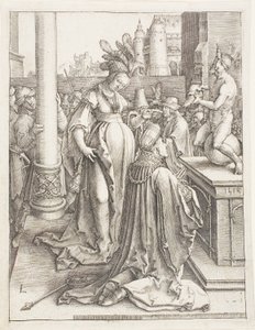 Salamon bálványimádása alkotó: Lucas van Leyden
