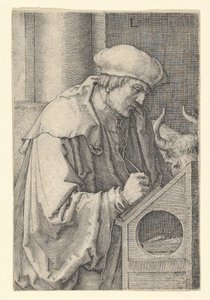 Szent Lukács, 1518. alkotó: Lucas van Leyden