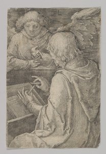 Szent Máté, A négy evangélista sorozatból, 1518. alkotó: Lucas van Leyden