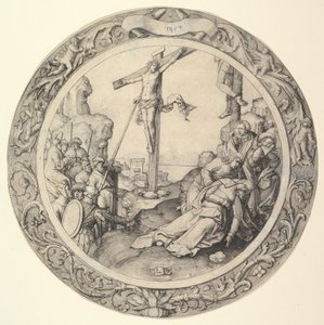 A keresztre feszítés, a körkörös passióból, 1509. alkotó: Lucas van Leyden