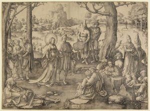 Magdaléna tánca alkotó: Lucas van Leyden