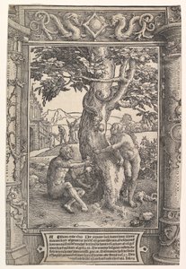 Az ember bukása, kb. 1517. alkotó: Lucas van Leyden