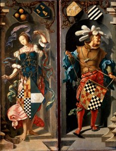 A jerikói vak ember gyógyulása, oldallap, 1531. alkotó: Lucas van Leyden