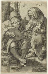 A Zenészek alkotó: Lucas van Leyden
