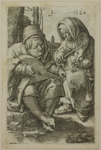 A Zenészek alkotó: Lucas van Leyden