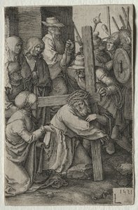 Passió: Krisztus keresztet hordozó, 1521. alkotó: Lucas van Leyden