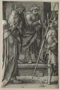 A szenvedés: Krisztus bemutatott az embereknek alkotó: Lucas van Leyden