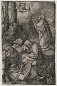 A szenvedély: Agónia a kertben, 1521. alkotó: Lucas van Leyden