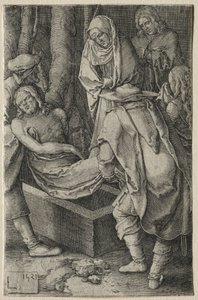 A passió: Krisztus temetése, 1521. alkotó: Lucas van Leyden