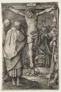 A szenvedély: a keresztre feszítés alkotó: Lucas van Leyden