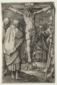 A szenvedély: A keresztre feszítés, 1521. alkotó: Lucas van Leyden