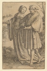 A sétány, 1520. alkotó: Lucas van Leyden