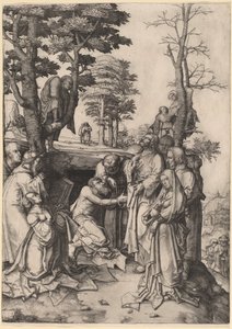 Lázár feltámasztása alkotó: Lucas van Leyden