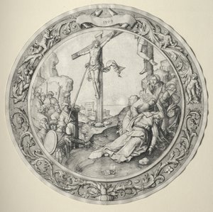 A kerek passió: A keresztre feszítés alkotó: Lucas van Leyden