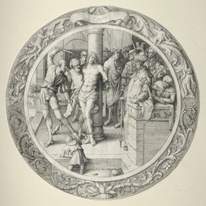 A kerek szenvedély: A zászlózás, 1509. alkotó: Lucas van Leyden