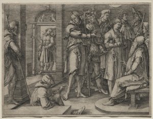 József története: József megfejti álmát Jákobnak, 1512. alkotó: Lucas van Leyden