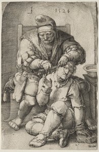 A sebész, 1524. alkotó: Lucas van Leyden
