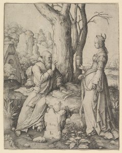 Szent Antal megkísértése, 1509. alkotó: Lucas van Leyden