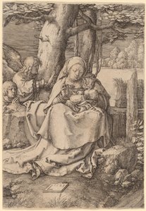 A Szűz és a Gyermek két angyallal alkotó: Lucas van Leyden