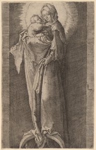 A Szűz a fülkében alkotó: Lucas van Leyden