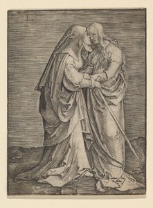 A látogatás, kb. 1516. alkotó: Lucas van Leyden