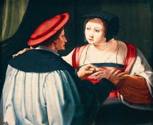 Az eljegyzés alkotó: Lucas van Leyden