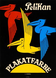 Pelikán plakát színű, 1920-1925.