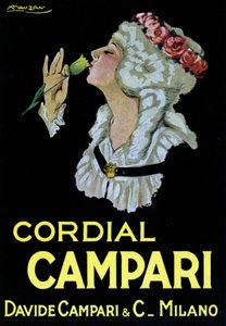 A Cordial Campari reklámplakátja. Davide Campari és C. Milano, 1921 (illusztráció)