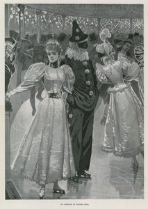 Jégkarnevál a Niagara Hallban, Westminster London (litho)