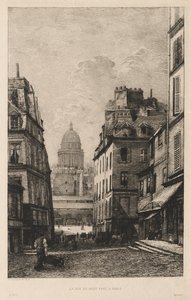 Rue du Haut Pavé Párizsban alkotó: Lucien Gautier