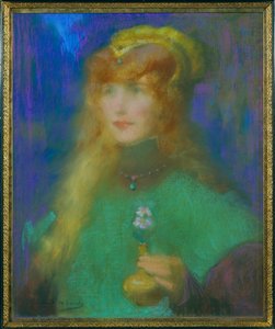 Hercegnő orchideákkal alkotó: Lucien Guirand de Scevola